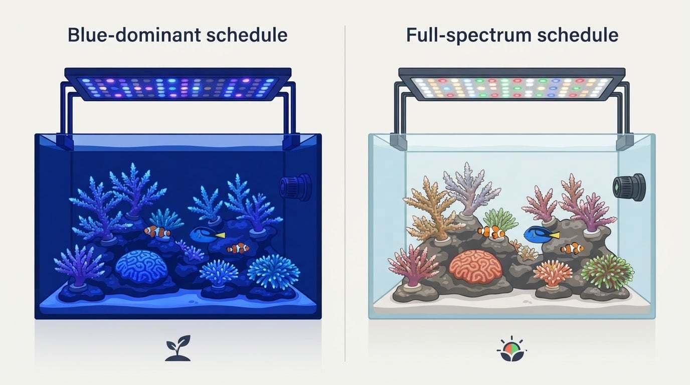 Workflow diagram for best led light for reef tank.